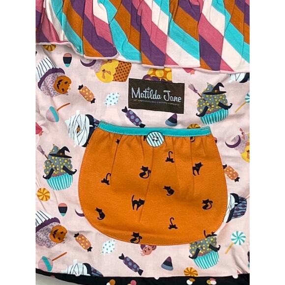 NWT Matilda Jane No Tricks Halloween Treat Bag Tote Girls Wonderment Boho - Picture 3 of 10